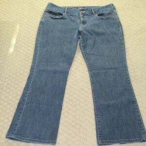 TAHARI Jeans Boot Cut Flared Mid Rise Stretch Medium Blue Denim Women's Size 12